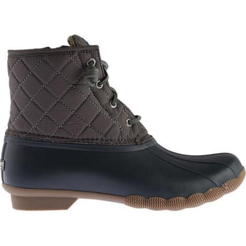 sperry gray quilted duck boots