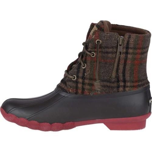 plaid sperry boots