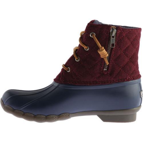 maroon sperry duck boots