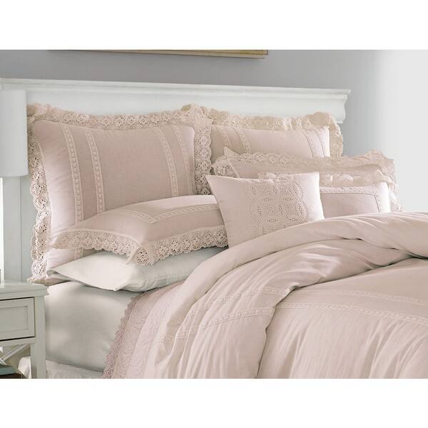 Shop Laura Ashley Annabella Blush Pink Duvet Cover Set On Sale