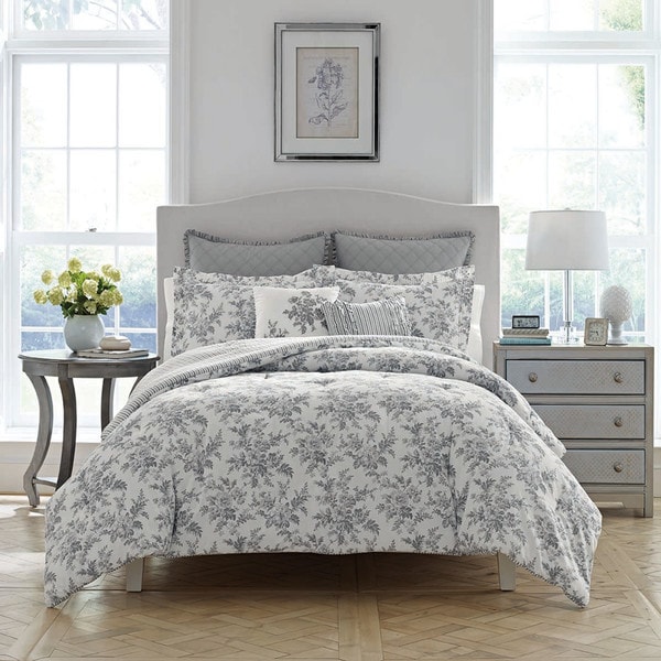 Shop Laura Ashley Annalise 7-piece Bed in a Bag - Free Shipping Today ...