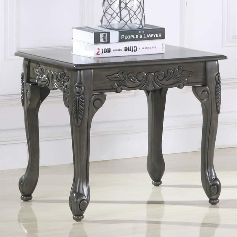 Traditional Ornate Detailing End Table