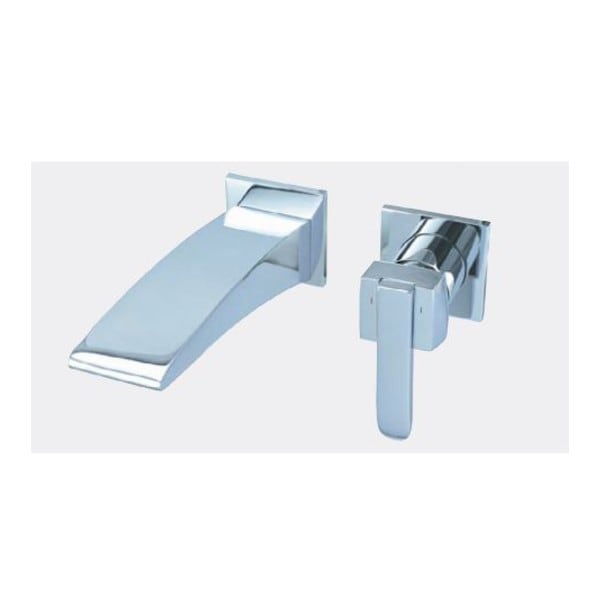 Wall Mounted Tub Filler With Horizontal Rough-in Valve - F20008T-S - Chrome