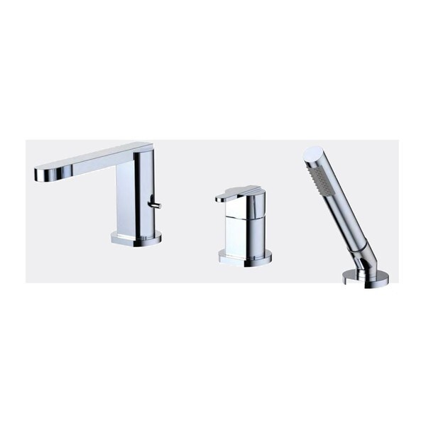 Three Piece Roman Tub Trim Set With Rough-in Valve - F2813T - Chrome