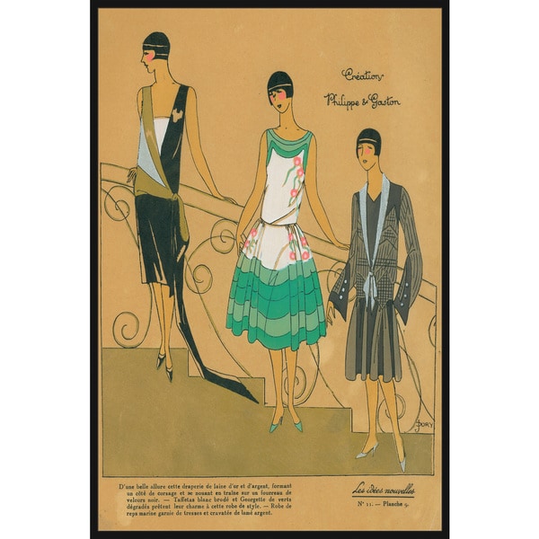 Marmont Hill - Handmade Fashion Dress Trio Floater Framed Print on Canvas