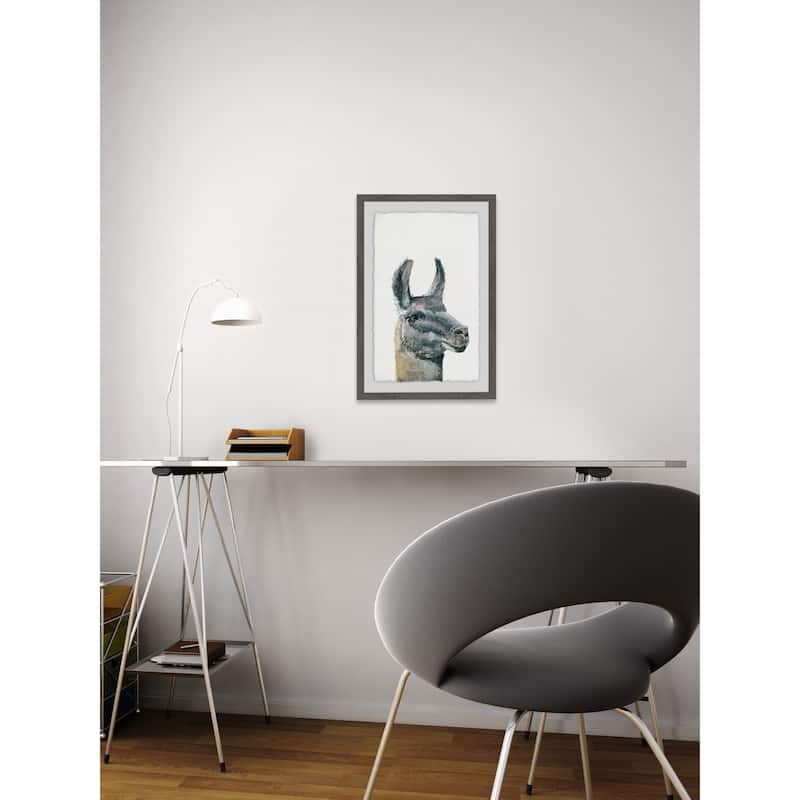 'Side Eye' Framed Painting Print - Multi-Color