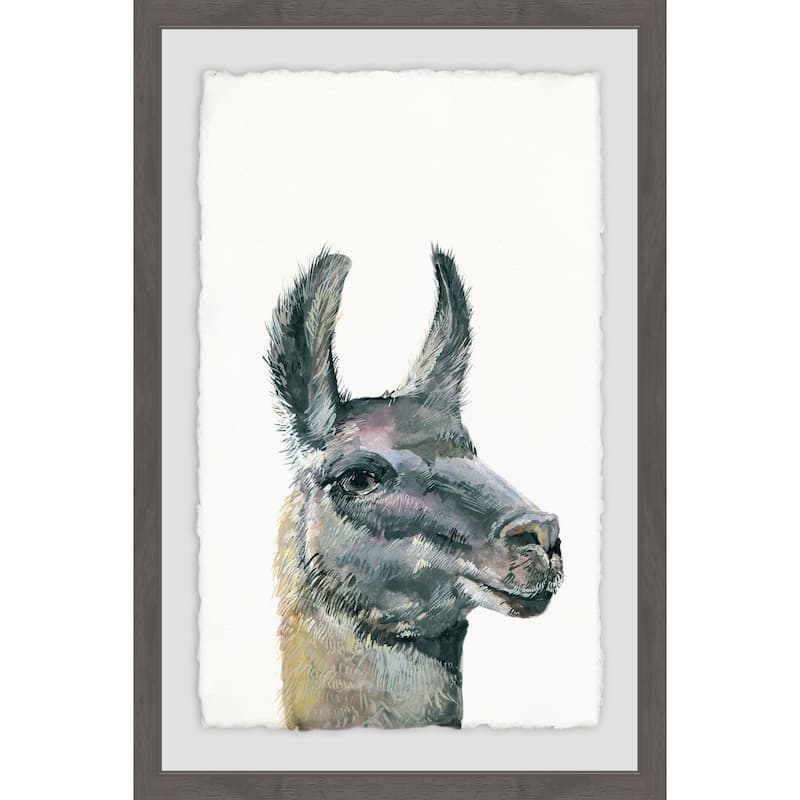 'Side Eye' Framed Painting Print - Multi-Color