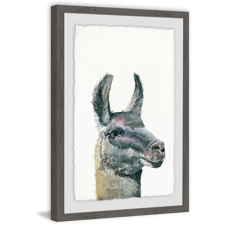 'Side Eye' Framed Painting Print - Multi-Color