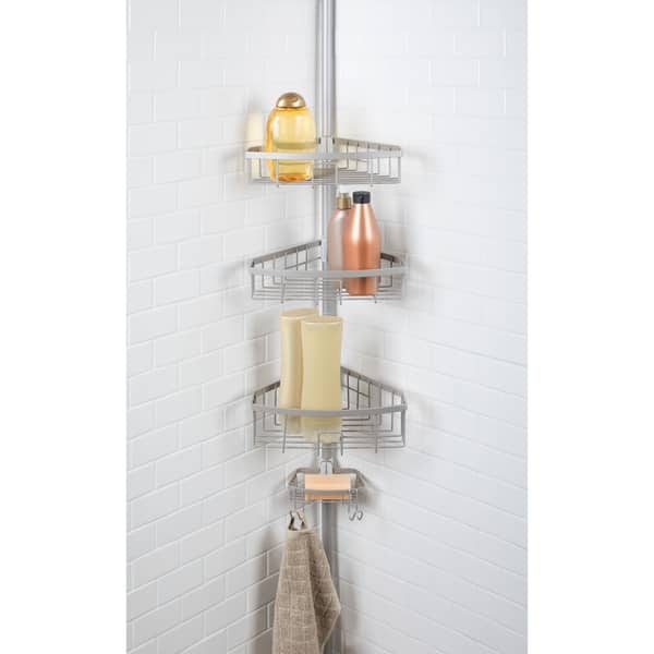 Columbia ESatin Nickel Tension Pole Caddy Shopping The Best Deals on Bathroom