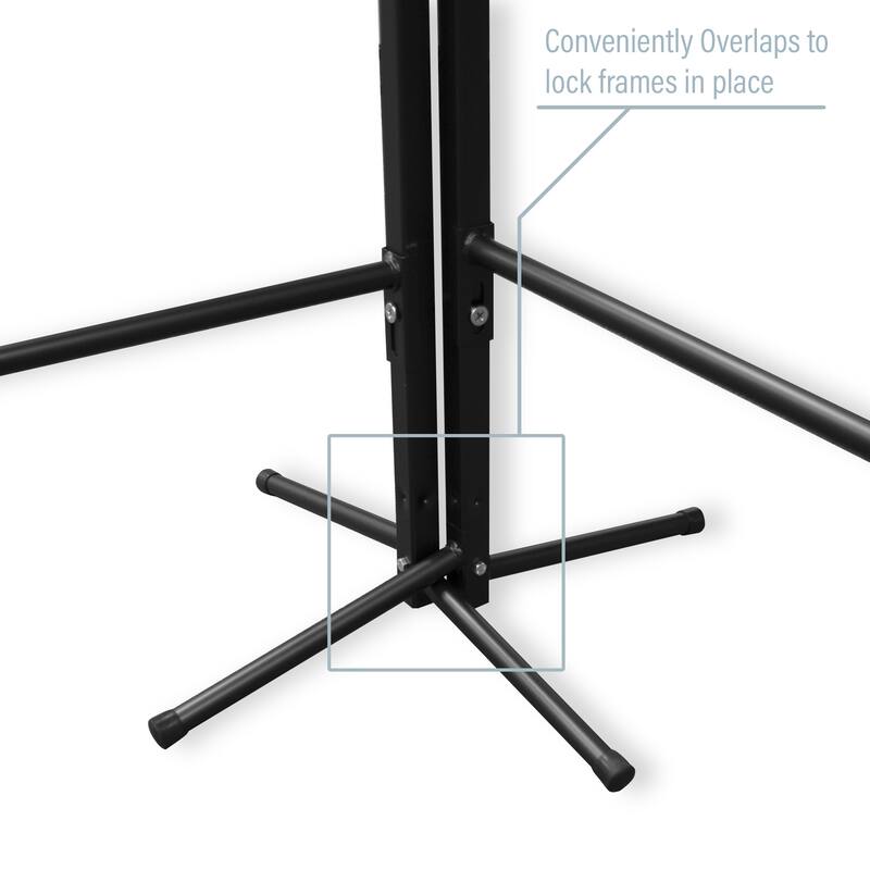 InStyleDesign Multi-Purpose Portable Rod Stand 74" tall, 80" wide - 74' x 80'