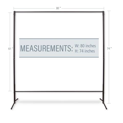 InStyleDesign Multi-Purpose Portable Rod Stand 74" tall, 80" wide - 74' x 80'
