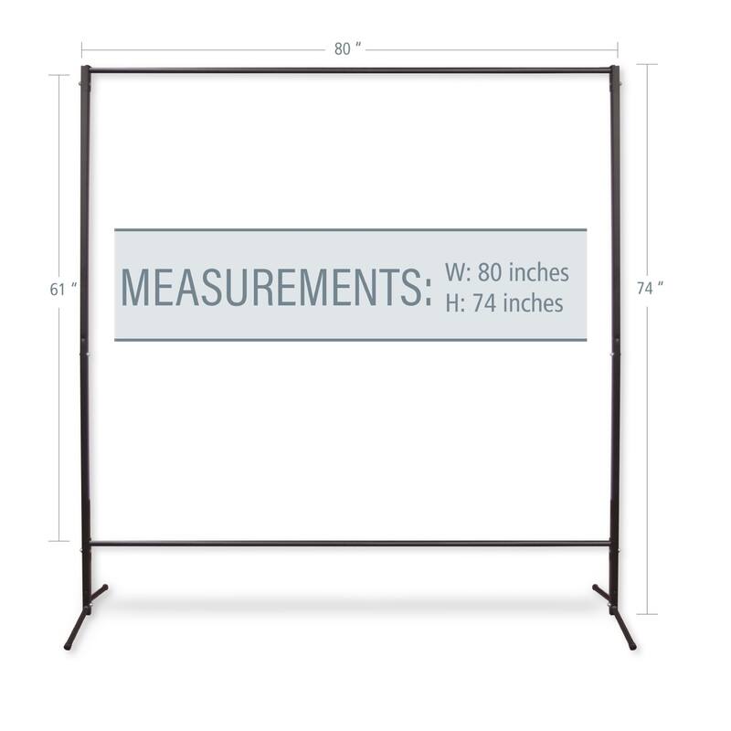 InStyleDesign Multi-Purpose Portable Rod Stand 74" tall, 80" wide - 74' x 80'