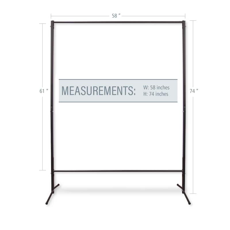 InStyleDesign Multi-Purpose Portable Rod Stand 74" tall, 58" wide - 74" x 58'