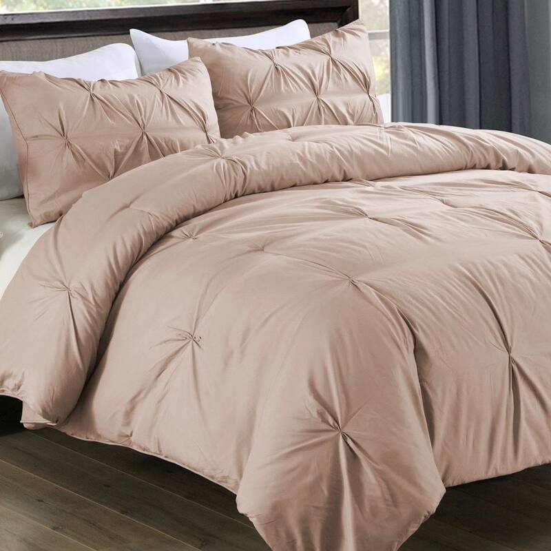 Lotus Home Pintuck Mini 3-piece Comforter Set