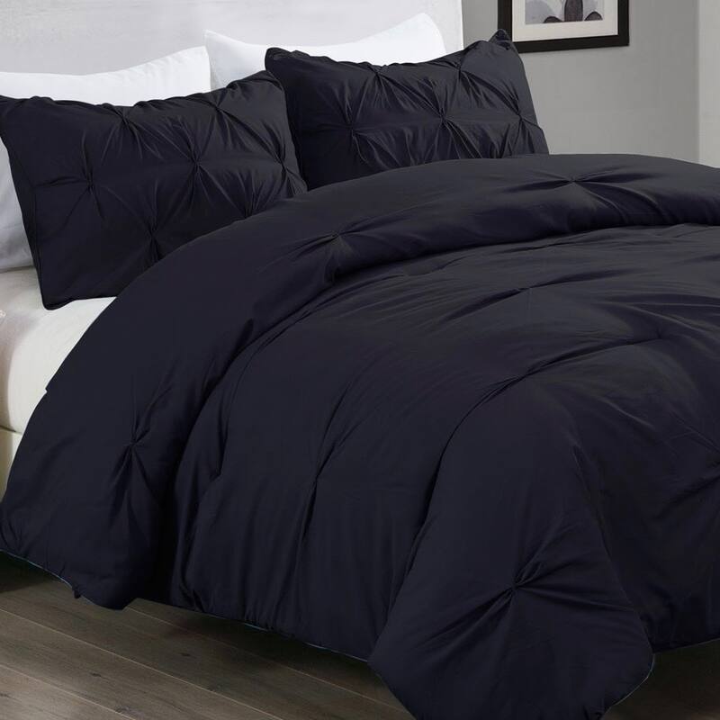 Lotus Home Pintuck Mini 3-piece Comforter Set