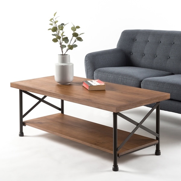 overstock industrial coffee table