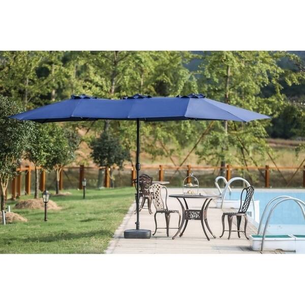 Shop Black Friday Deals On Patio Festival Twin 9 X 15 Rectangular Market Umbrella Overstock 19808053