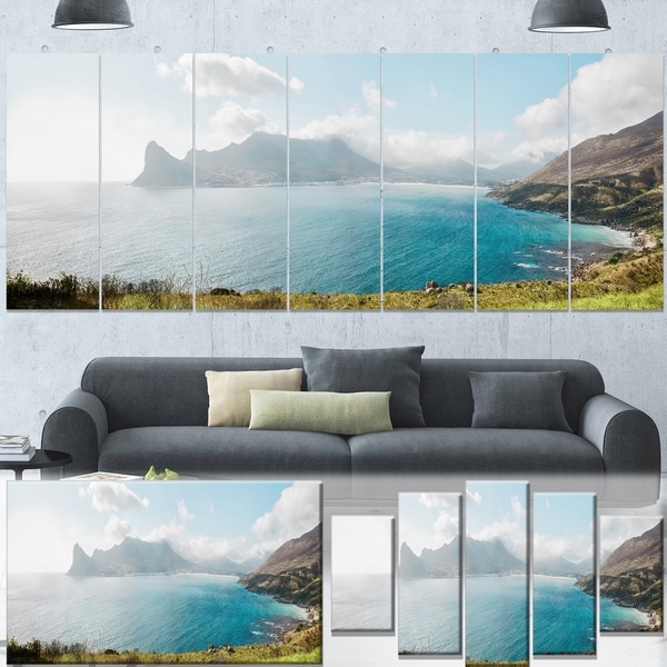 Designart 'Hout Bay from Chapman Peak' Seashore Canvas Artwork Print