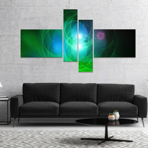 Designart 'Merge Colored Spheres.' Contemporary Canvas Artwork Print