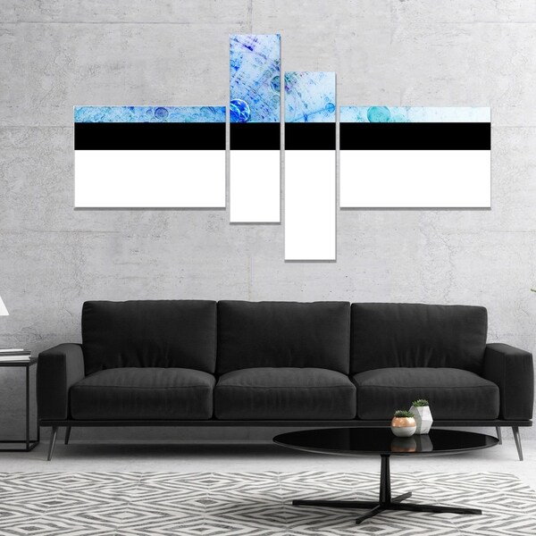 Designart 'World Bubbles Fractal Pattern' Abstract Wall Art Canvas