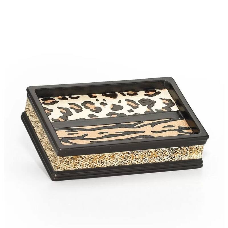 Sweet Home Collection Exotic Animal Print Soap Dish
