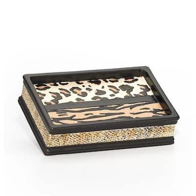 Sweet Home Collection Exotic Animal Print Soap Dish