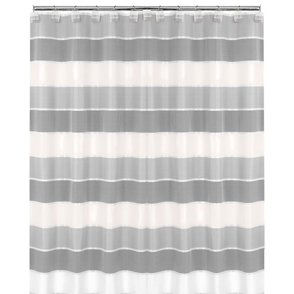 modern grey shower curtain