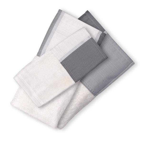 Modern Line 3 Piece Towel Set- Grey - On Sale - Overstock ...