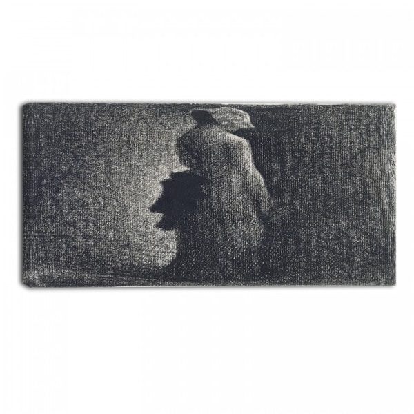 Design Art 'Georges Seurat - The Black Bow' Canvas Art Print