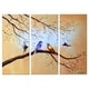 Colorful Birds' 3-piece Hand-painted Oil on Canvas Art Canvas Oil ...