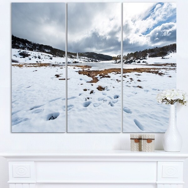 Snow Mountains in Kosciuszko Park - Landscape Art Print Canvas