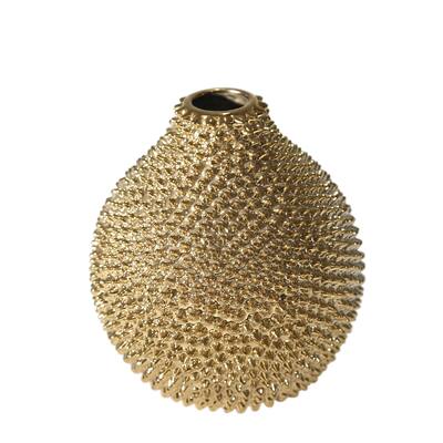 Sagebrook Home Decorative Ceramic Vase, Gold