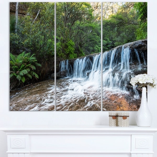 Beautiful Waterfall in New Australia - Landscape Art Print Canvas