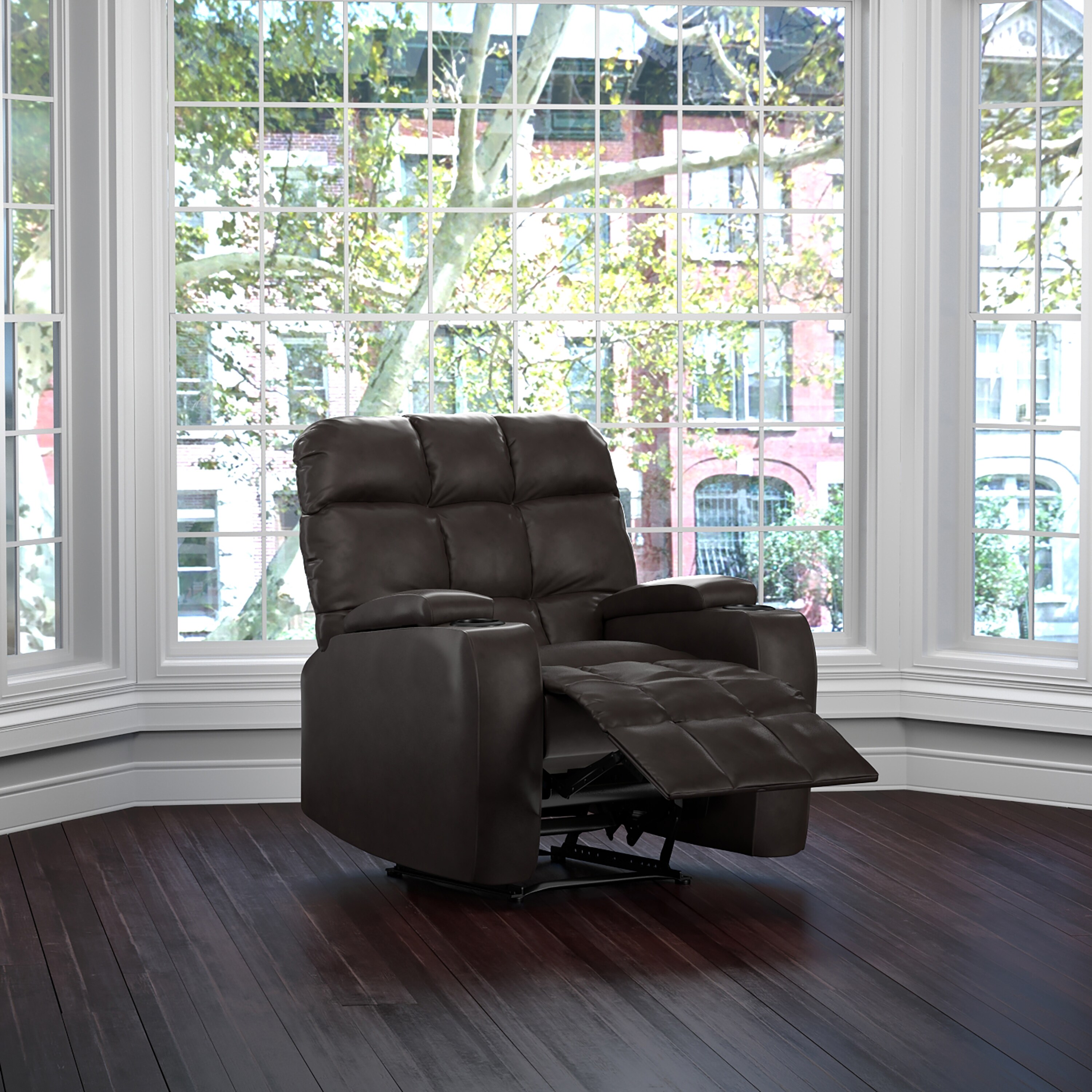 Shop Black Friday Deals On Prolounger Power Wall Hugger Storage Recliner Chair Brown Renu Leather Overstock 19813462