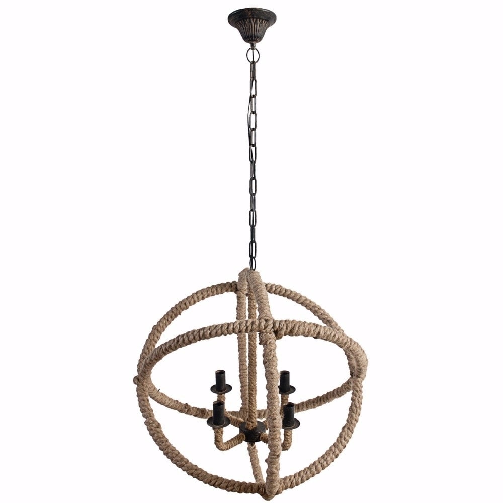 Astonishing Cade-4 Light Roped Chandelier - Chandeliers For Bedrooms by Overstock.com