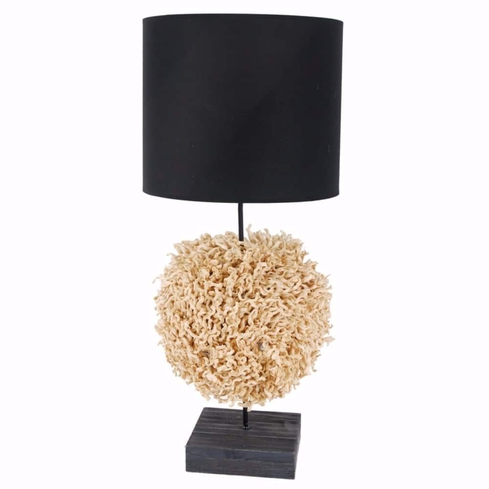Contemporary Style Corn Stalk Table Lamp, Black