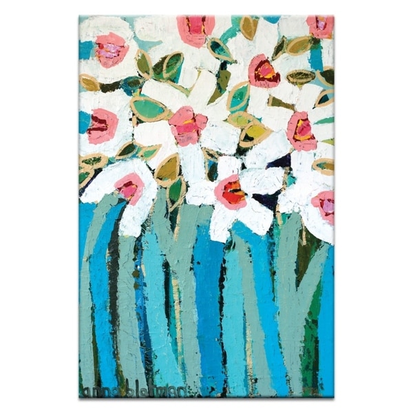 Artist Lane 'Blue Stems' by Anna Blatman Canvas Print Wall Art