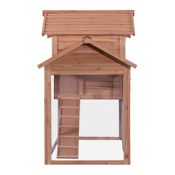 Shop 82 Wood Chicken Coop House Hutch Run Free Shipping Today