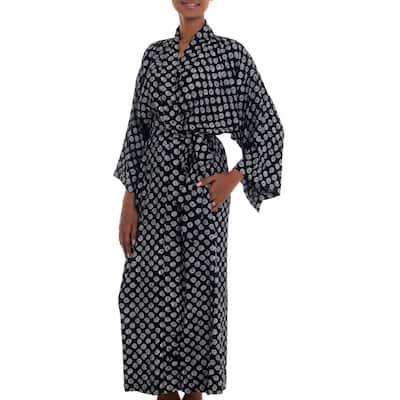 Handmade Rayon 'A Thousand Swirls' Robe (Indonesia)