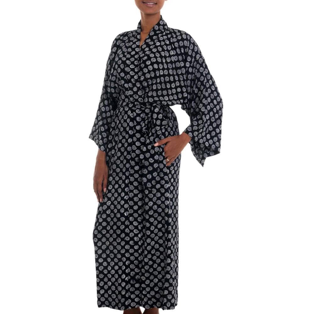 Handmade Rayon 'A Thousand Swirls' Robe (Indonesia)