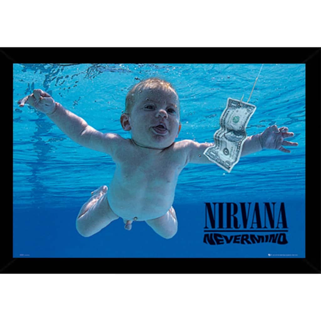 Nirvana Nevermind Poster With Choice of Frame (24x36)