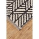 preview thumbnail 2 of 1, Grand Bazaar Bashia Black/ White Wool Rug - 2' x 3'