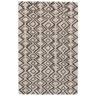 Grand Bazaar Fadden Charcoal/Taupe Wool Rug - 5' x 8'