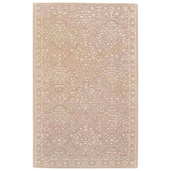 Grand Bazaar Eckels Beige/Ivory Wool Rug - 5' x 8'