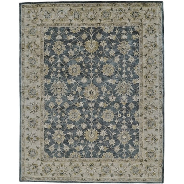 Grand Bazaar Botticino Smoke Wool Rug (8' X 11') - 8' x 11'
