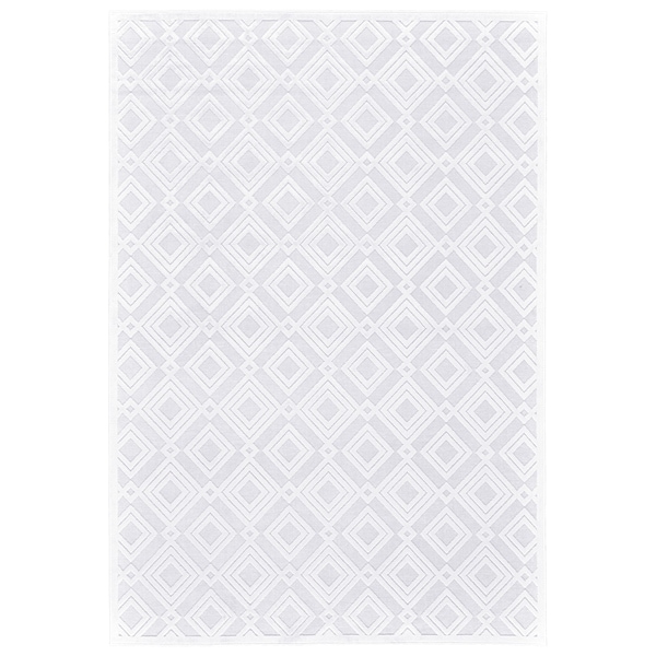 Grand Bazaar Qazi White/ White Wool Rug - 7'6" x 10'6"