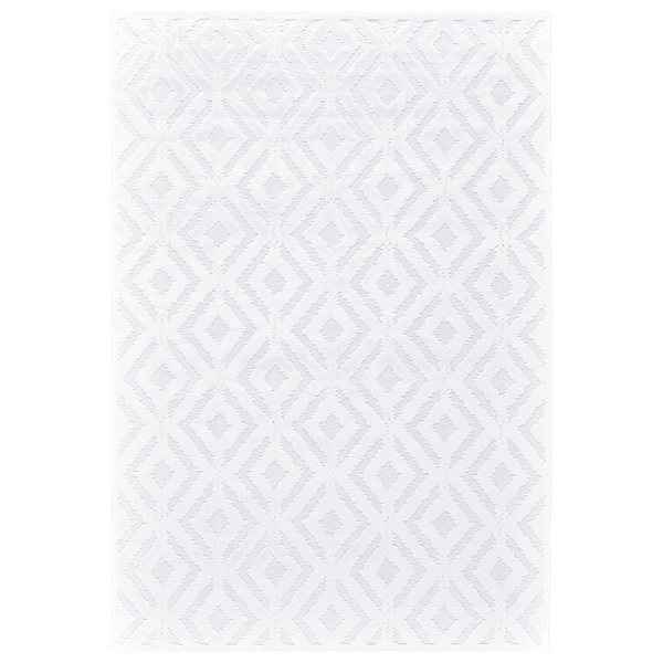 Grand Bazaar Qazi White/ White Wool Rug - 9'8" x 12'7"
