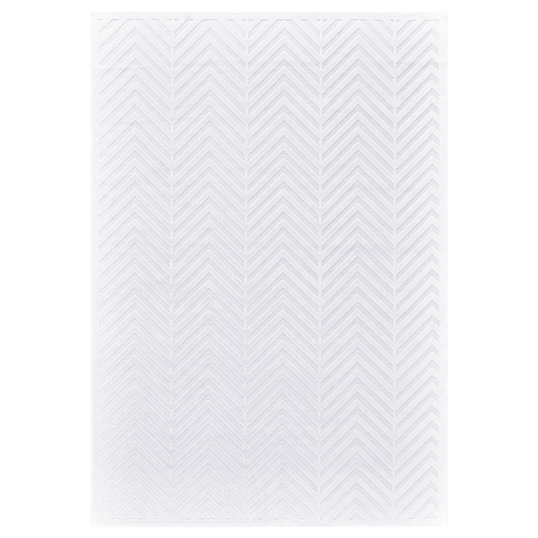 Grand Bazaar Qazi White/ White Wool Rug - 7'6" x 10'6"