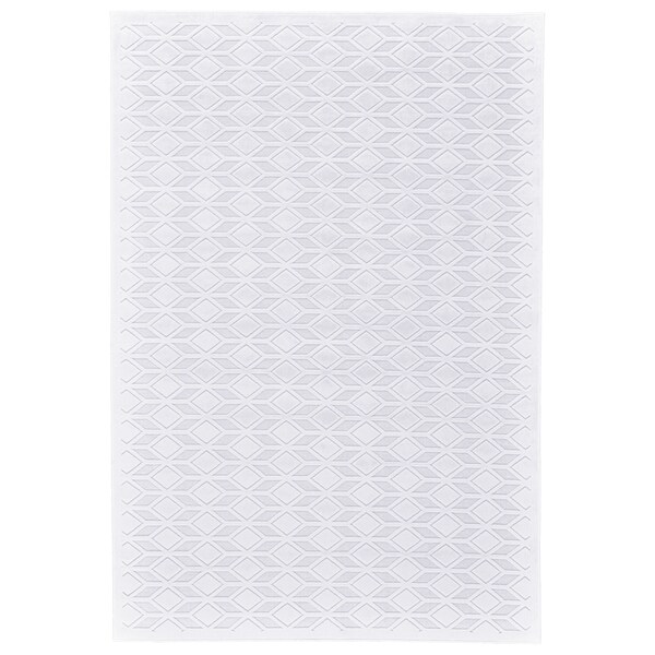 Grand Bazaar Qazi White/ White Wool Rug - 9'8" x 12'7"