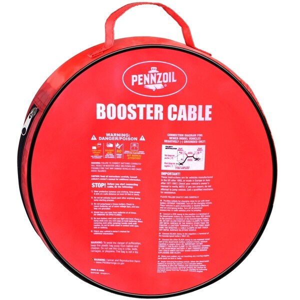 500-AMP Heavy Duty Battery Booster w/Carry Bag OxGord Pennzoil Jumper Cable 8-Gauge x 12-Foot 500-AMP Heavy Duty Battery Booster w/Carry Bag OxGord Pennzoil Jumper Cable 8-Gauge x 12-Foot
